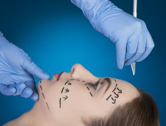 Brow-face incision